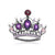 Fashion Pin Crown Alloy Plating Inlay Rhinestones Women'S Brooches