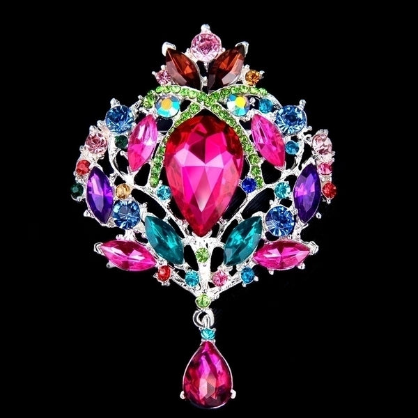 Fashion Pin Crown Alloy Plating Women'S Brooches