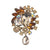 Fashion Pin Crown Alloy Rhinestones Women'S Brooches