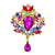 Fashion Pin Crown Alloy Rhinestones Women'S Brooches