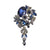 Fashion Pin Crown Alloy Rhinestones Women'S Brooches