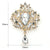 Fashion Pin Crown Alloy Rhinestones Women'S Brooches