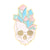 Fashion Pin Crystal Skull Alloy Plating Unisex Brooches