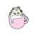 Fashion Pin Cup Alloy Enamel Unisex Brooches