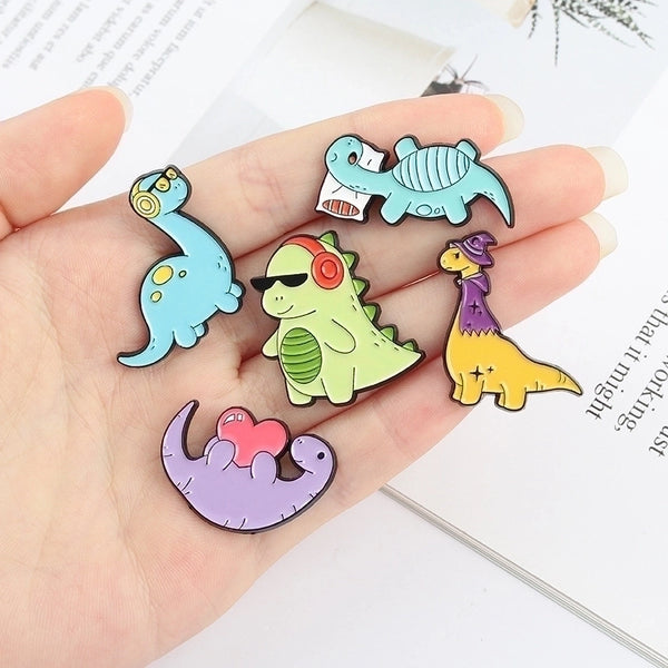 Fashion Pin Dinosaur Alloy Plating Unisex Brooches