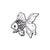 Fashion Pin Dog Fish Alloy Stoving Varnish Unisex Brooches