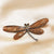 Fashion Pin Dragonfly Alloy Plating Artificial Gemstones Unisex Brooches