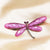 Fashion Pin Dragonfly Alloy Plating Artificial Gemstones Unisex Brooches