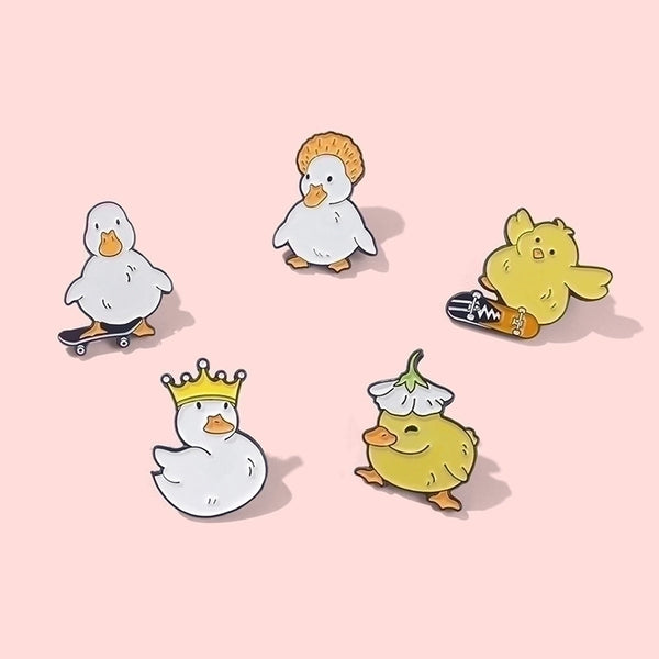 Fashion Pin Duck Alloy Plating Unisex Brooches