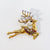 Fashion Pin Elk Alloy Rhinestone Pearl Plating Women'S Brooches