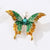 Fashion Pin Flamingo Butterfly Shell Alloy Inlay Artificial Diamond Women'S Brooches