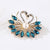 Fashion Pin Flamingo Butterfly Shell Alloy Inlay Artificial Diamond Women'S Brooches