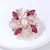 Fashion Pin Flamingo Butterfly Shell Alloy Inlay Artificial Diamond Women'S Brooches