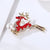 Fashion Pin Flamingo Butterfly Shell Alloy Inlay Artificial Diamond Women'S Brooches