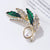 Fashion Pin Flamingo Butterfly Shell Alloy Inlay Artificial Diamond Women'S Brooches