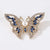 Fashion Pin Flamingo Butterfly Shell Alloy Inlay Artificial Diamond Women'S Brooches