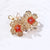 Fashion Pin Flamingo Butterfly Shell Alloy Inlay Artificial Diamond Women'S Brooches