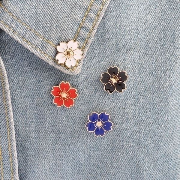 Fashion Pin Flower Alloy Enamel Women'S Brooches