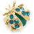 Fashion Pin Flower Alloy Inlay Rhinestones Women'S Brooches