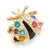 Fashion Pin Flower Alloy Inlay Rhinestones Women'S Brooches