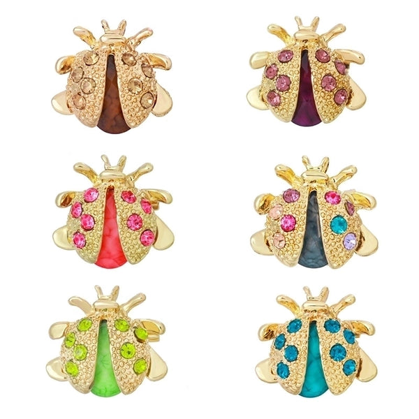 Fashion Pin Flower Alloy Inlay Rhinestones Women'S Brooches