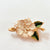 Fashion Pin Flower Alloy Plating Artificial Pearls Women'S Brooches