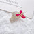 Fashion Pin Flower Alloy Plating Inlay Artificial Gemstones Pearl Women'S Brooches