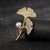 Fashion Pin Flower Alloy Plating Inlay Artificial Gemstones Pearl Women'S Brooches