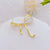 Fashion Pin Flower Alloy Plating Inlay Artificial Gemstones Pearl Women'S Brooches