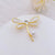 Fashion Pin Flower Alloy Plating Inlay Artificial Gemstones Pearl Women'S Brooches