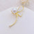 Fashion Pin Flower Alloy Plating Inlay Artificial Gemstones Pearl Women'S Brooches