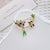 Fashion Pin Flower Alloy Plating Inlay Artificial Gemstones Pearl Women'S Brooches