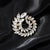 Fashion Pin Flower Alloy Plating Inlay Artificial Gemstones Pearl Women'S Brooches