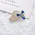 Fashion Pin Flower Alloy Plating Inlay Artificial Gemstones Pearl Women'S Brooches