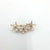 Fashion Pin Flower Alloy Plating Inlay Artificial Gemstones Pearl Women'S Brooches