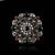 Fashion Pin Flower Alloy Plating Inlay Artificial Gemstones Women'S Brooches