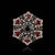 Fashion Pin Flower Alloy Plating Inlay Artificial Gemstones Women'S Brooches