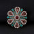 Fashion Pin Flower Alloy Plating Inlay Artificial Gemstones Women'S Brooches