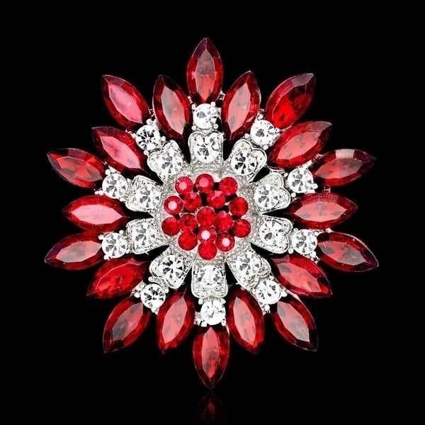 Fashion Pin Flower Alloy Plating Women'S Brooches