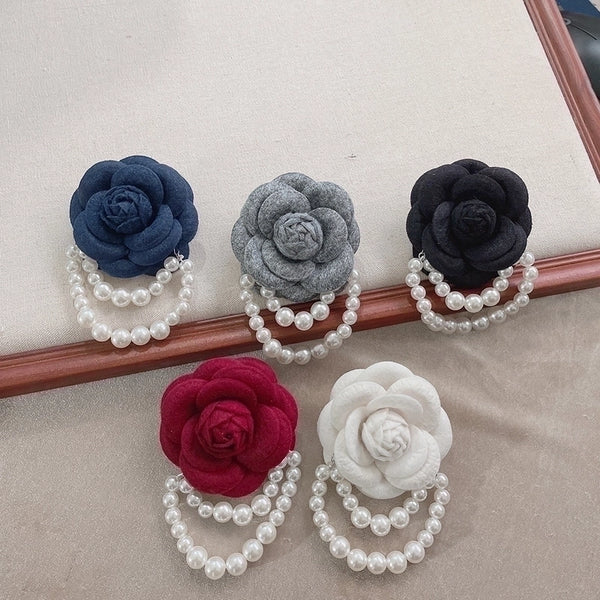 Fashion Pin Flower Beaded Women'S Brooches