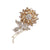 Fashion Pin Flower Crystal Women'S Brooches