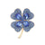 Fashion Pin Four Leaf Clover Alloy Plating Rhinestones Women'S Brooches