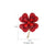 Fashion Pin Four Leaf Clover Alloy Plating Rhinestones Women'S Brooches