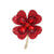 Fashion Pin Four Leaf Clover Alloy Plating Rhinestones Women'S Brooches