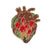 Fashion Pin Heart Alloy Asymmetrical Stoving Varnish Unisex Brooches