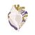 Fashion Pin Heart Alloy Asymmetrical Stoving Varnish Unisex Brooches