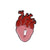 Fashion Pin Heart Alloy Plating No Inlaid Unisex Brooches