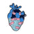 Fashion Pin Heart Alloy Plating No Inlaid Unisex Brooches