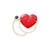 Fashion Pin Heart Shape Alloy Stoving Varnish Unisex Brooches