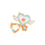 Fashion Pin Heart Shape Flower Alloy Stoving Varnish Women'S Brooches